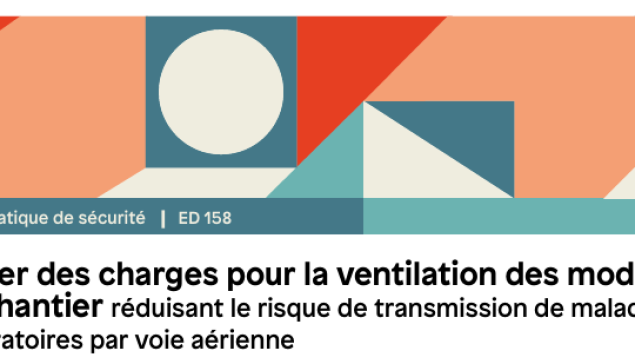 Ventilation des modules de chantier réduisant le risque de transmission de maladies respiratoires